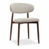 Montreux & Halston 6 Chair Dining Set, Walnut & Speckled Stone Sustainable Boucle