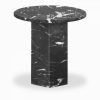 Naxos Round Side Table, Onyx Black Marble