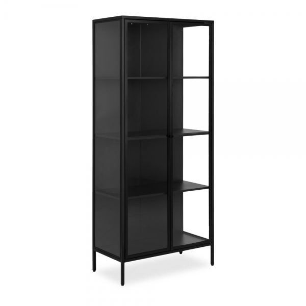 Newcastle Large Display Cabinet, Black