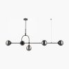 Niamh Linear Pendant Chandelier, Smokey Grey