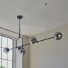 Niamh Linear Pendant Chandelier, Smokey Grey