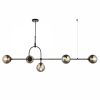 Niamh Linear Pendant Chandelier, Smokey Grey