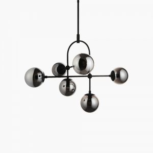 Niamh Pendant Chandelier, Smokey Grey