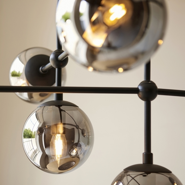 Niamh Pendant Chandelier, Smokey Grey