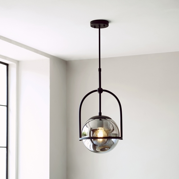 Niamh Pendant Light, Smokey Grey