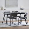 Northwood 6 Seat Dining Table, Black