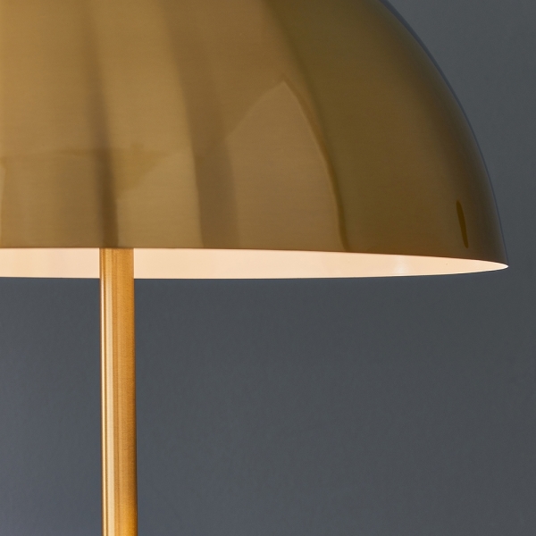 Nova Floor Lamp, Brushed Brass