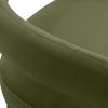 Ophelia Carver Dining Chair, Olive Green Sustainable Velvet