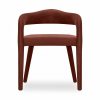 Ophelia Carver Dining Chair, Rust Sustainable Velvet