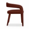 Ophelia Carver Dining Chair, Rust Sustainable Velvet