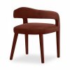 Ophelia Carver Dining Chair, Rust Sustainable Velvet