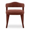 Ophelia Carver Dining Chair, Rust Sustainable Velvet