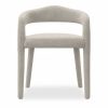 Ophelia Carver Dining Chair, Speckled Stone Sustainable Boucle