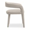 Ophelia Carver Dining Chair, Speckled Stone Sustainable Boucle
