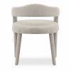 Ophelia Carver Dining Chair, Speckled Stone Sustainable Boucle