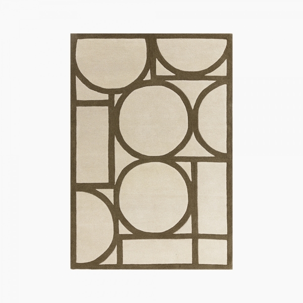Orson Hand Tuffed Rug, Khaki Green