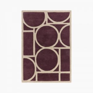 Orson Hand Tufted Rug, Plum
