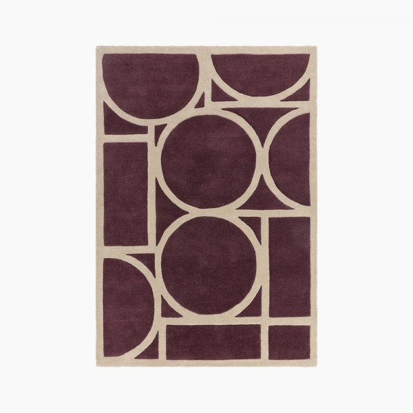 Orson Hand Tufted Rug, Plum