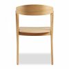 Osaka Stackable Carver Dining Chair, Natural Oak