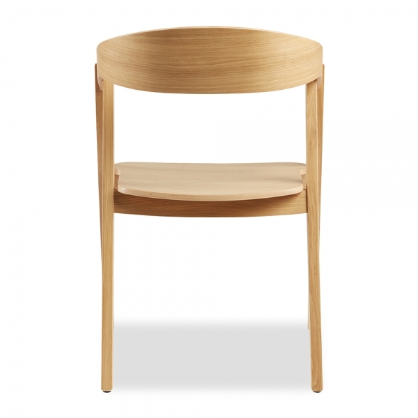 Osaka Stackable Carver Dining Chair, Natural Oak