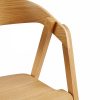 Osaka Stackable Carver Dining Chair, Natural Oak