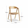 Osaka Stackable Carver Dining Chair, Natural Oak
