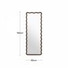 Osaka Wavy Full Length Mirror, Walnut