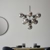 Oscar Globe Pendant Chandelier, Smokey Grey