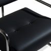 Paddington Accent Chair, Black Leather