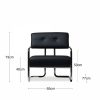 Paddington Accent Chair, Black Leather