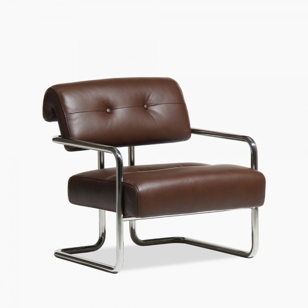 Paddington Accent Chair, Chocolate Brown Leather