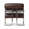 Paddington Accent Chair, Chocolate Brown Leather