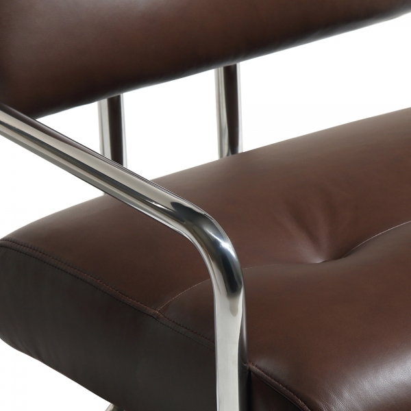 Paddington Accent Chair, Chocolate Brown Leather