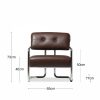 Paddington Accent Chair, Chocolate Brown Leather