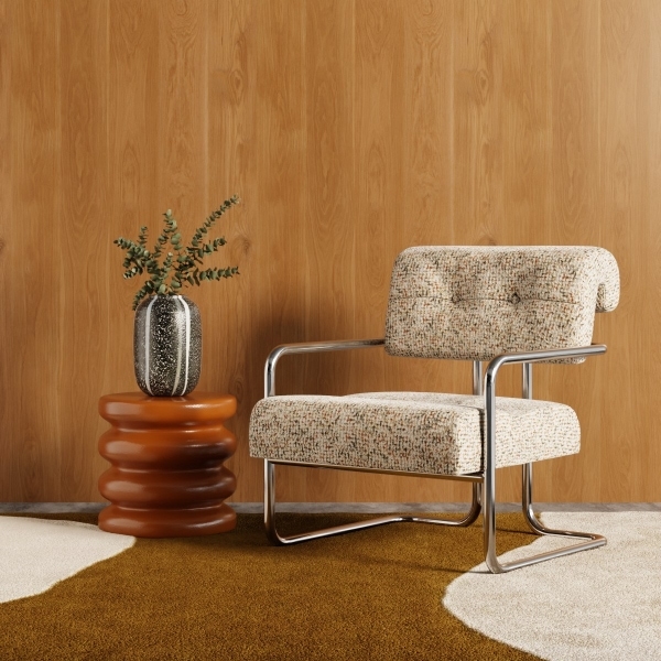 Paddington Accent Chair, Speckled Nougat