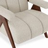 Paulo Accent Chair, Speckled Stone Sustainable Boucle