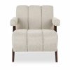 Paulo Accent Chair, Speckled Stone Sustainable Boucle