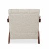 Paulo Accent Chair, Speckled Stone Sustainable Boucle