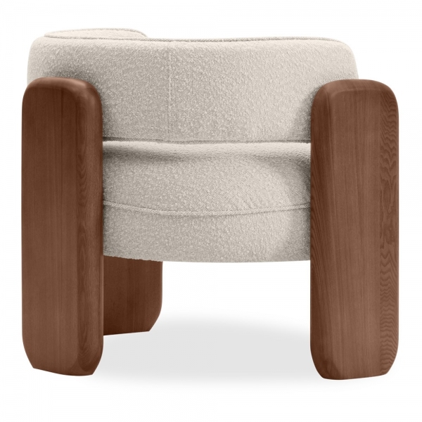 Porter Armchair, Speckled Stone Sustainable Boucle