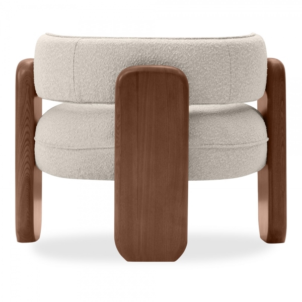 Porter Armchair, Speckled Stone Sustainable Boucle