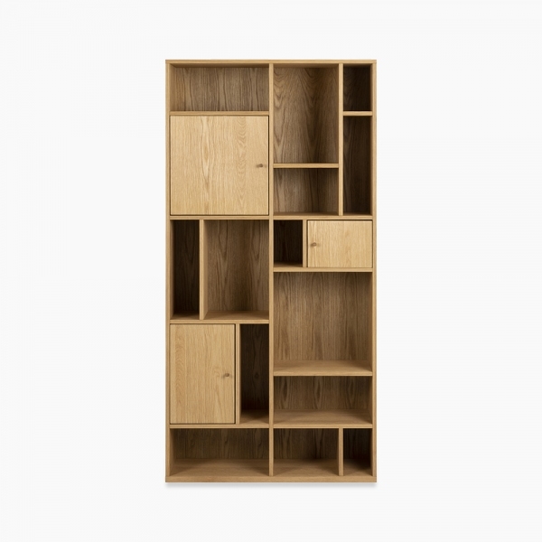 Rangoon Large Bookcase, Oak