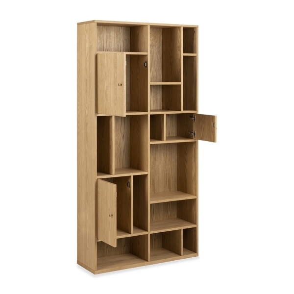 Rangoon Large Bookcase, Oak