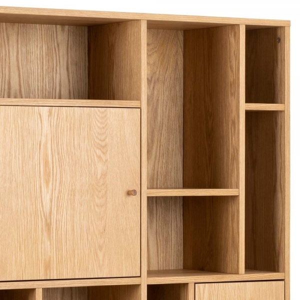 Rangoon Large Bookcase, Oak