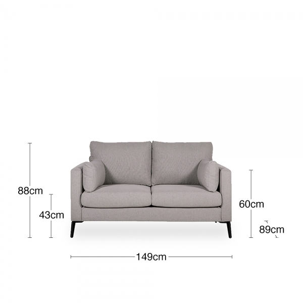 Raven 2 Seater Sofa, Greige