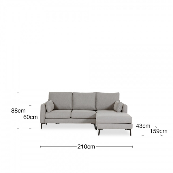 Raven Corner Sofa, Greige