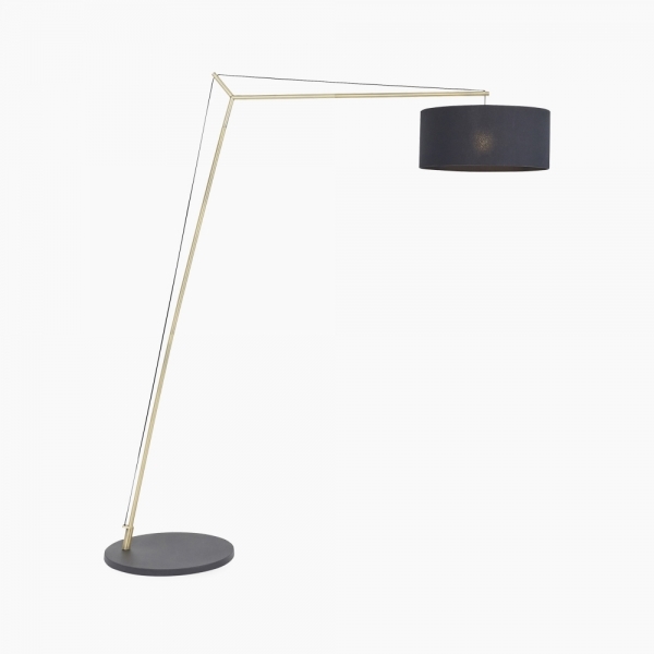 Redbridge Overreach Floor Lamp, Black & Brass