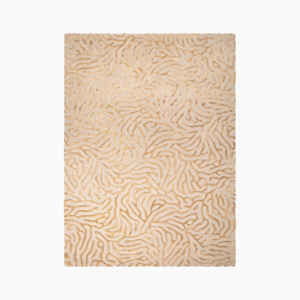 Reef Hand Woven Rug, Gold
