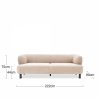 Reilly 3 Seater Sofa, Cool Cream