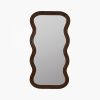 Ridley Wavy Full Length Mirror, Walnut