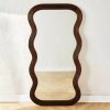 Ridley Wavy Full Length Mirror, Walnut